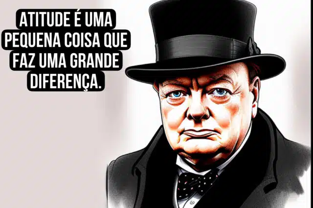 Atitude é uma pequena coisa que faz uma grande diferença. Winston Churchill