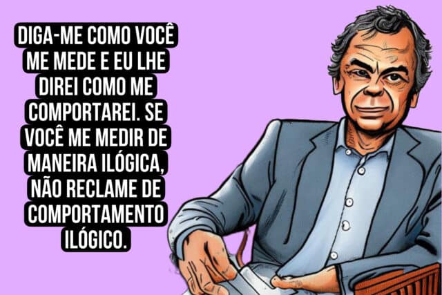 “Diga-me como você me mede e eu lhe direi como me comportarei. Se você me medir de maneira ilógica, não reclame de comportamento ilógico." Eliyahu Goldratt,